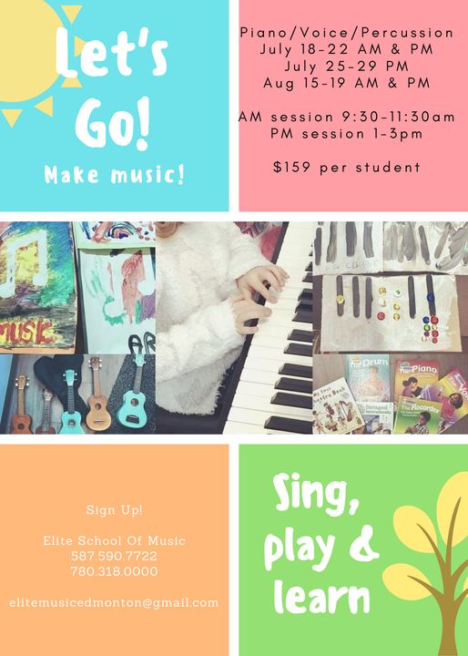 Are you ready for some summer music fun? Come join our summer camps and make mus…
